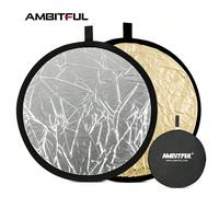 Godox Mini Riflettore Fotografico Portatile 2 In 1 Oro E Argento Da 60 Cm, Pannello Di Riempimento Luce Pieghevole Per Riprese All'aperto Poliestere