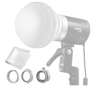 Godox ML-CD15 Soft Dome Diffuser Kit con 3 Adattatori, compatibile con Godox V100, V1 Pro, AD200Pro II, AD100Pro, AD300Pro, AD400Pro, V860III, ML30, ML30Bi, ML100Bi, ML100R, ML60Bi, ML60IIBi e altro