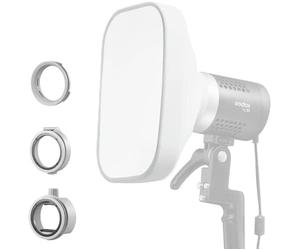 Godox ML-CS1625 Soft Tent Kit con 3 Adattatori, compatibile con Godox V100, V1 Pro, AD200Pro II, AD100Pro, AD300Pro, AD400Pro, V860III, ML30, ML30Bi, ML100Bi, ML100R, ML60Bi, ML60IIBi e altro