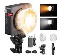 Godox ML100Bi 110W LED Video Light 2800K-6500K Luce Video a Colori CRI 96+/TLCI 97+ Controllo Tramite App Ricarica USB-C 11 Effetti FX per Live Streaming Fotografia All'aperto (Nero)