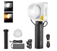 GODOX ML100Bi Lampada video LED portatile con manico stabilizzatore e maniglia portatile, ML100Bi luce continua bicolore