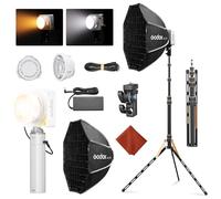 GODOX ML100BI - Luce video a LED, 100 W, con softbox, controllo tramite app, portatile, illuminazione continua per fotografia