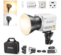 Godox ML100Bi - Luce video a LED da 120 W con impugnatura per batteria, kit di illuminazione video bicolore 2800K-6500K, 34300 Lux CRI 97+/TLCI 98+, controllo APP, ricarica USB-C, 11 effetti FX, per