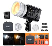 Godox ML150Bi LED Video Light 1800K-10000K CRI97+ TLCI98+ 14FX Effetti Supporta Controllo APP per Studio/Live Streaming/Esterno (Nero, ML150bi)
