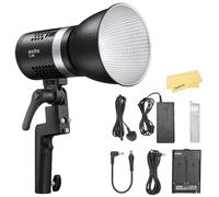 Godox ML30 Dainty LED COB Video Light,Luce Portatile Continua da 37,6W&5600K,CRI 96+ TLCI 97+,12 Effetti di Luce,Luminosità 0-100%,Controllo Tramite APP,Modalità Silenziosa,Supporta Batteria NP-F970