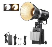 Godox ML30BI 40W LED Light Modalità silenziosa Controllo della luminosità Supporto portatile agli ioni di litio con alimentazione di rete + 2 batterie al litio NP970 (lampada singola ML30Bi)