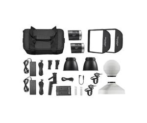 Godox ML30Bi Duo LED Kit - Lampada compatta COB da 40 Watt per fotografia e riprese video, soluzione di illuminazione professionale con regolazione della temperatura del colore e controllo app