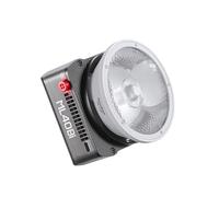 Godox ML40Bi - Lampada video magnetica a LED con riflettore lente ML-10, 2800 K-6500 K, CRI>96, effetti luminosi 11FX, ventola integrata, controllo Bluetooth da 30 m con supporto Godox