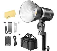 Godox ML60 60W Luce Video LED Portatile,Studio Portatile con Luce Diurna 5600K e Borsa per il Trasporto,CRI 96+ TLCI 97+,8 Effetti di Illuminazione,69000 LUX,Luminosità 0-100%,Ventola Ultra Silenziosa