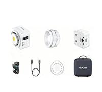 Godox ML80Bi Luce video LED bicolore, 29600 Lux a 1 m, luce continua LED 5600K, 11 effetti speciali, controllo DMX/CRMX via APP e via cavo, CRI ≈96, TLCI ≈96, luce per esterni con attacco Godox