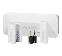 GODOX MoveLink Mini UC - Microfono wireless per 2 persone, per fotocamere e dispositivi mobili, colore: Bianco