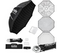 Godox Octabox ultra grande da 150 cm con griglia a nido d'ape e supporto Bowens, softbox ottagonale professionale con sgancio rapido per una luce ultra morbida, perfetto per foto di gruppo e