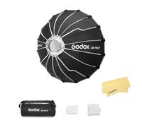 Godox QR-P60T 60cm/23.6 Pollici Softbox Parabolico a Sgancio Rapido,Attacco Bowen con Diffusore Interno e Anteriore,Adatto per Riprese in Loco e In Spazi Ristretti