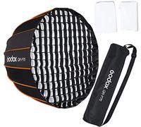 Godox QR-P70 - Supporto per softbox parabolico da 27,5 pollici, montaggio rapido, pieghevole, con griglia diffusore anteriore e interno e borsa per il trasporto per riprese video di ritratto
