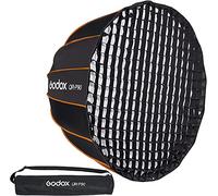 GODOX QR-P90 Softbox Parabolico con Sgancio Rapido 90cm,Griglia a Nido d'ape per Flash da Studio con Attacco Bowens,Flash da Studio,Diffusore ad Ombrello