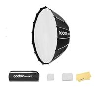 Godox QR-P90T 90cm/35.4 Pollici Softbox Parabolico a Sgancio Rapido,Attacco Bowen con Diffusore Interno e Anteriore,Adatto per Riprese in Loco e In Spazi Ristretti
