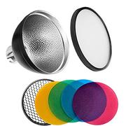 Godox - Riflettore standard AD-S2 con diffusore soffuso e filtro colorato AD-S11, per Witstro Flash AD200, AD180, AD360, AD360II