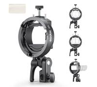 Godox S3 Bowens - Staffa per flash compatta, leggera e con inclinazione di ± 90°, imbottitura in silicone antiscivolo per installazione stabile, per flash da esterno AD300/AD200/AD100, per Speedlite