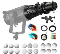 GODOX SA-17 Bowens Mount Adattatore con attacco di proiezione SA-P, SA-06 Iris, SA-09-001/002/003 GOBO Set, SA-10, SA-07 Framing Shutter, SA-11C/SA-11T gel per luce video LED