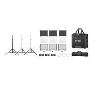 Godox Set di 3 luci per pannelli LED da studio P120BI K2
