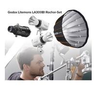 Godox Set Litemons LA300BI Rachor (2x Litemons LED light, 1x QR-P90, 1x BFP Flash Projection Attach)