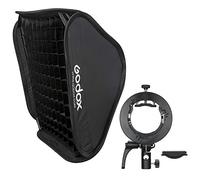 Godox SGGV6060 - Softbox pieghevole con staffa flash S2, 60 x 60 cm, softbox con griglia con supporto Bowens per Godox AD400PRO AD200PRO AD200 V1 V1Pro V100 V860III TT685II TT350 Series