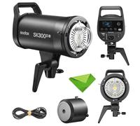 Godox SK300IIIV SK300III-V Kit Flash da Studio 300Ws 2.4G, Luce Modellante LED 10W, Sistema Wireless Godox X Integrato, Attacco Bowens, Trigger per Fotografia in Studio, Ritratti, Moda 110-120V