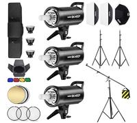 Godox SK400II 1200W 2.4G Speedlite Studio Flash Strobe Monolight Bowens Kit di montaggio per riprese in studio, kit porta di granaio, custodia per il trasporto
