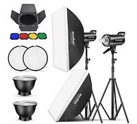 GODOX SK400II flash da studio stroboscopico Kit di montaggio Bowens per registrazioni in studio, posizione video e fotografia di ritratto con riflettore per porta del fienile con supporto luce softbox