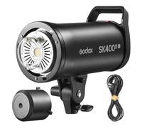 Godox SK400IIIV 400 Ws - Flash da studio, migliorato SK400III-V con sistema X da 2,4 GHz, luce LED da 10 W, GN 65, tempo di ricarica 0,1-1,5 s, supporto Bowens per ritratti professionali ed e-commerce
