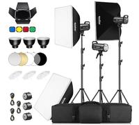 Godox SK400IIIV, kit flash stroboscopico da studio da 1200 W, aggiornamento 2026, monolight da 400 W, sistema wireless 2,4 G, supporto Bowens, softbox, supporti luce per fotografia di ritratto (kit