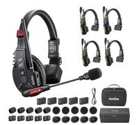 GODOX SKYTALK AIR 5S Cuffie remote wireless Sistema interfonico wireless full-duplex, 500M 20H ENC Cancellazione del rumore per spettacoli dal vivo (5 set)