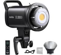 Godox SL100D Daylight LED Video Light, 100W 5600K 32100Lux @1M CRI 96+TLCI 97+ Bowens Mount COB LED Continuous Light, 8 FX Effects 0-100% Brightness Studio Light with RC-A6 Remote