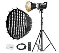 Godox SL60II-Bi LED Video Light 2800K-6500K Bi-Color Continuous Light with APP&Remote Control + PS60 Round softbox with Honeycomb Grid, Light Stand