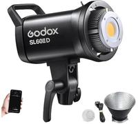 Godox SL60IID Luce video LED,70W 5600K CRI 96 TLCI 97 LED Studio Light with Bowens Stand,8 FX Effetto di Luce Illuminazione di Uscita Continua per Fotografia,Registrazione video (Luce bianca)