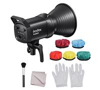Godox SL60IID Portable Studio LED Video Light 70W Photography Fill Light 5600K±200K Bowens Mount APP/2.4G Wireless/On-board Control + 5pcs Soft Diffuser Cloth + 3-in-1 Cleaning Kit
