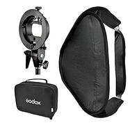 GODOX Softbox con staffa tipo S Bowens S Mount Holder pieghevole Mini Size 8080 cm Soft Box Kit per Flash Camera Studio Fotografia