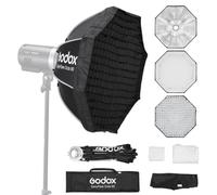 GODOX Softbox EazyFlow Octa 90cm con Attacco Bowens e Griglia a Nido d'ape | Softbox Portatile Montaggio e Smontaggio Rapidi per Flash e Luci Video a LED per Studio,Streaming,Esterni e Ritratti