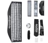 Godox Softbox Godox 30 x 120 cm, ombrello Softbox a sgancio rapido, supporto Bowens con diffusori frontali e interni rimovibili/impugnatura/piastra diffusore per fotografia, live streaming, posizione