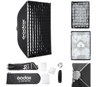 Godox Softbox Godox - Ombrello Softbox a sgancio rapido, 60 x 90 cm, supporto Bowens con diffusore anteriore e interno rimovibile, impugnatura/piastra diffusore per fotografia, live streaming