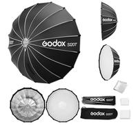 Godox Softbox Godox S120T - Ombrello Softbox a sgancio rapido da 120 cm, supporto Bowens con diffusori anteriori e interni rimovibili per fotografia, live streaming e viaggi