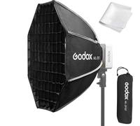 Godox Softbox, ML-SF50 Octagon Softbox, 50cmX50cm, Nylon Poliestere, Softbox, Nero, Compatibile con Godox ML100Bi, ML60IIBi, ML60Bi, ML60, ML30Bi, ML30 LED Video Light
