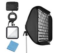 Godox Softbox per strisce di griglia da 80 x 80 cm con staffa Speedlite S2 S-Type Supporto Bowens per Godox serie V1, AD200Pro, AD200, AD400Pro, V860II, serie TT350 Flash Speedlites