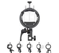 Godox Supporto S3 Speedlite, girevole ± 90°, dotato di foro per ombrellone, supporto flash Bowens compatibile con flash GODOX V100/V1Pro/AD300/AD200/AD100/V860II/V860III/TT350