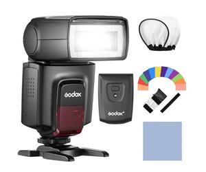 GODOX TT560II Flash elettronico universale sulla fotocamera Speedlite GN38 Standard Hot Shoe 2.4G Trigger wireless con modalità M/S1/S2 con trasmettitore trigger compatibile con Canon Sony Nikon