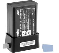 Godox V1 Batteria agli ioni di litio VB26 2600mAh 18.72Wh + Godox VC26 USB Caricabatteria per Godox V1S V1C V1N V1F V1O V1P Flash Speedlite