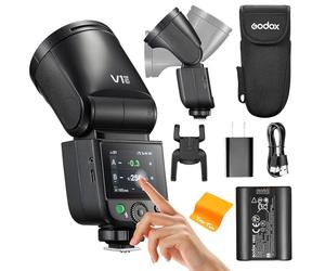 GODOX V1 Mid Godox Flash per Canon - 55Ws 650+ Flash, 1.7s Tempo di riciclo, Touch Screen