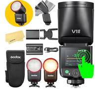 Godox V1 Mid O Flash per Olympus Panasonic Fotocamere Flash Speedlite,55Ws | 2.4G TTL 1/8000 HSS,650 Lampi a Piena Potenza,Tempo Ricarica 1,7s,Lampada Pilota LED da 2W