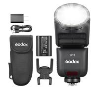 Godox V1 MID S Flash per Sony, 55W con testa rotonda, touchscreen, ottica 24mm, 650+ lampi, riciclo 1,7s, TTL/HSS 1/8000s, AK-R1 magnetico per A7C II/A7CR/A6700/A7IV/ZV-E1
