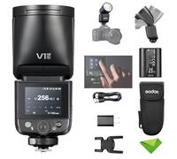 Godox V1 mid S V1midS TTL Flash per Sony, mini flash con testa rotonda e touchscreen, tempo di ricarica di 1,7 secondi, circa 650 lampi a piena potenza, sincronizzazione ad alta velocità 1/8000